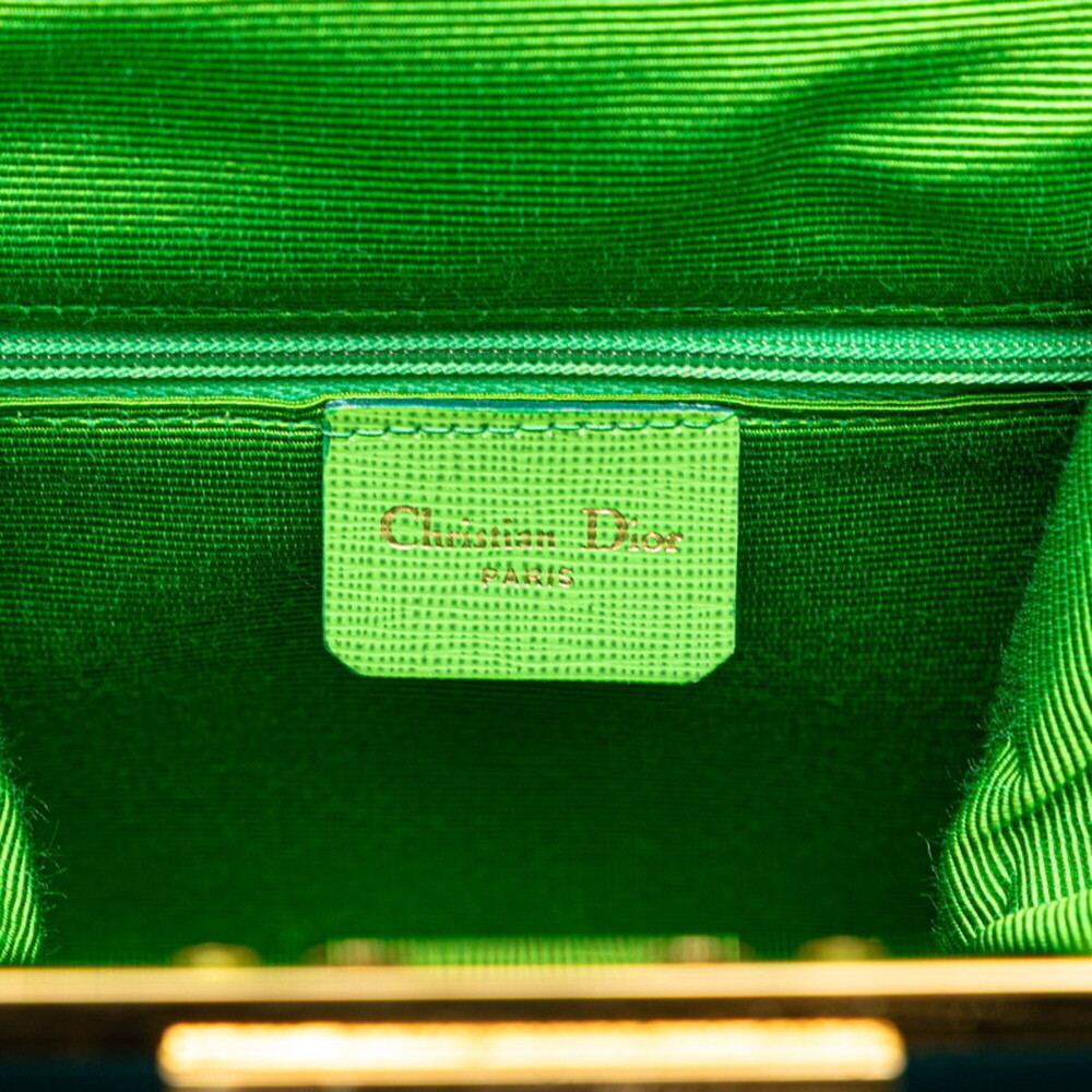 CHRISTIAN DIOR Blue Canvas Shoulder Bag - Picture 8 of 9